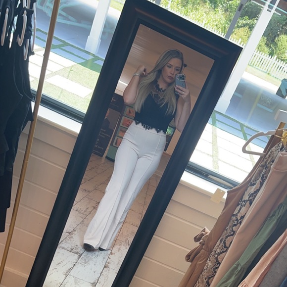 **** Best Selling Pants High Waisted Wide Legged Pin-tuck Pants - Picture 2 of 2